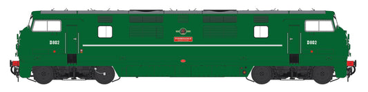 Class 42 'Warship' V1 BR Green SYP 'Formidable' No.D802 Diesel Locomotive - DCC Sound