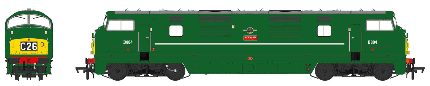 Class 42 'Warship' V1 BR Green SYP 'Avenger' No.D804 Diesel Locomotive