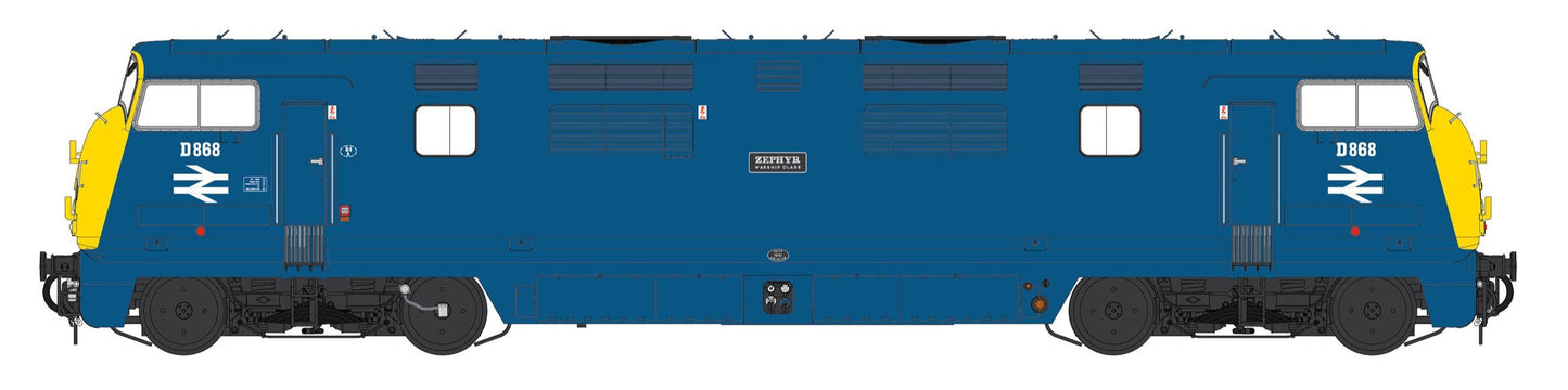 Class 42 'Warship' V1 BR Blue FYE 'Zephyr' No.D868 (Twin Arrows) Diesel Locomotive - DCC Sound