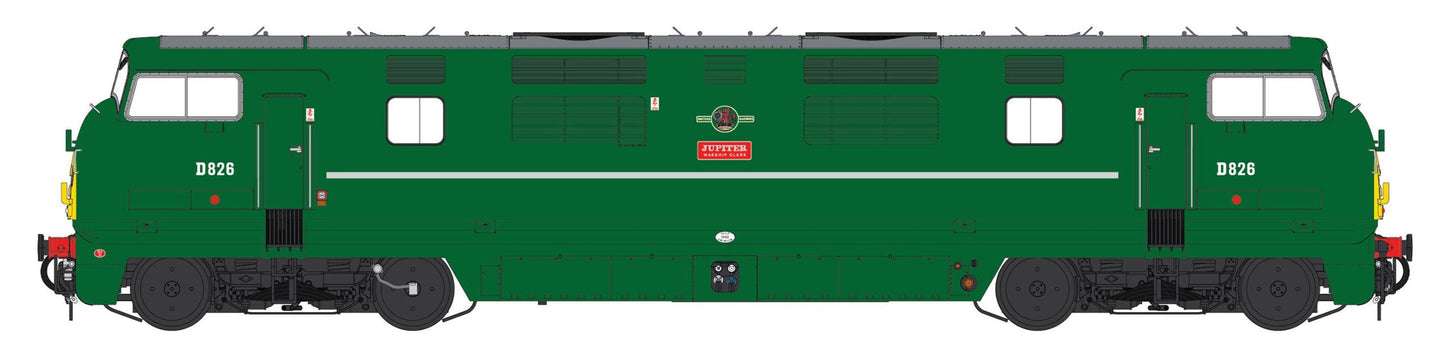 Class 42 'Warship' V1 BR Green SYP 'Jupiter' D826 Diesel Locomotive