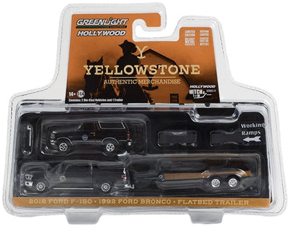 GL31150-C Yellowstone (2018-TV Series) 2018 Ford F-150 w/ Ford Bronco on Flatbed