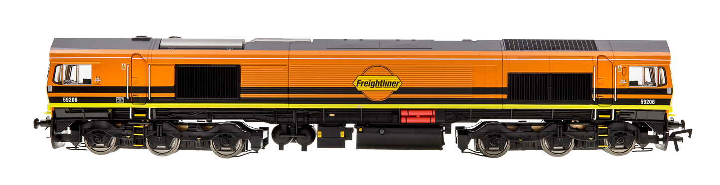 Class 59 59206 Freightliner Orange John F Yeoman Diesel Locomotive - DCC Sound & Smoke Fitted
