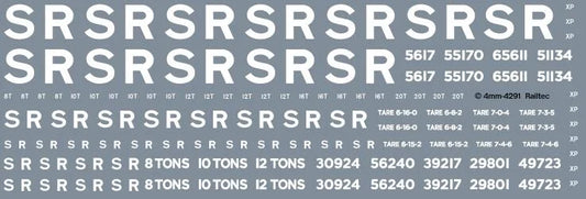 Southern SR Freight Wagon Markings OO Gauge Waterslide Decals