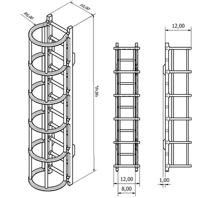 OO Gauge Industrial Ladders (Pack of 3) - Unpainted