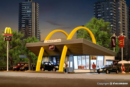 McDonald's Fast Food Restaurant with McDrive Building Kit