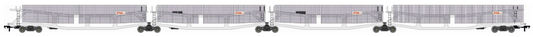 Quad set Cartic-4 car carrier - STVA light grey with mesh screens (set B)