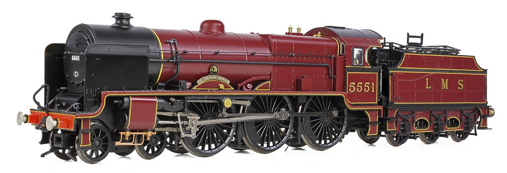 31-215 LMS 5XP 'Patriot' 5551 'The Unknown Warrior' LMS Lined Crimson Steam Locomotive