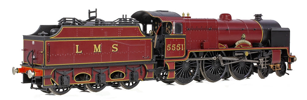 31-215 LMS 5XP 'Patriot' 5551 'The Unknown Warrior' LMS Lined Crimson Steam Locomotive