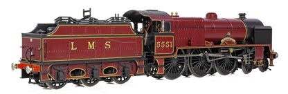 31-215 LMS 5XP 'Patriot' 5551 'The Unknown Warrior' LMS Lined Crimson Steam Locomotive
