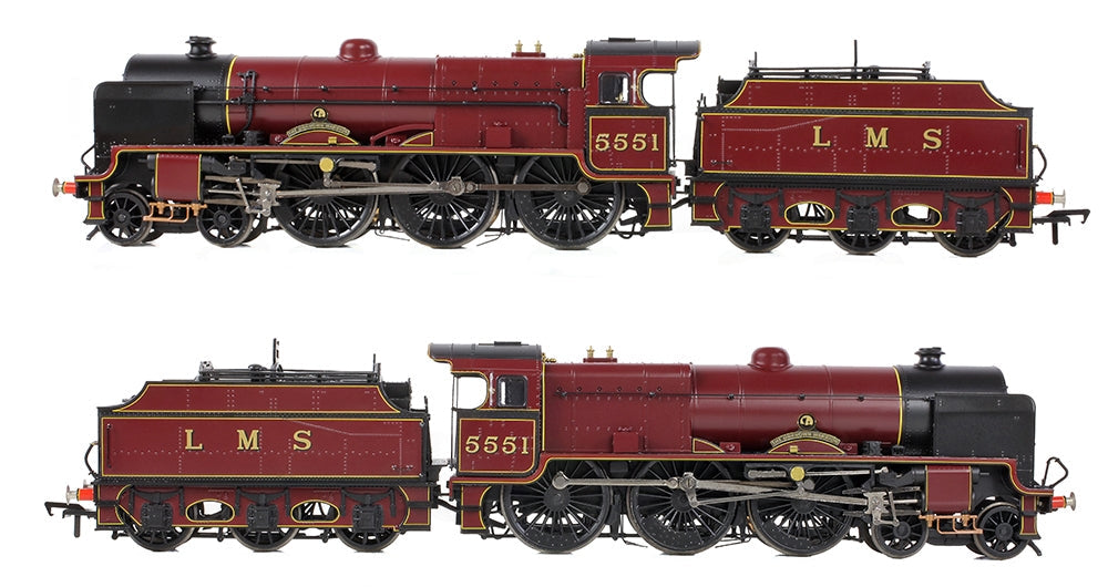 31-215 LMS 5XP 'Patriot' 5551 'The Unknown Warrior' LMS Lined Crimson Steam Locomotive