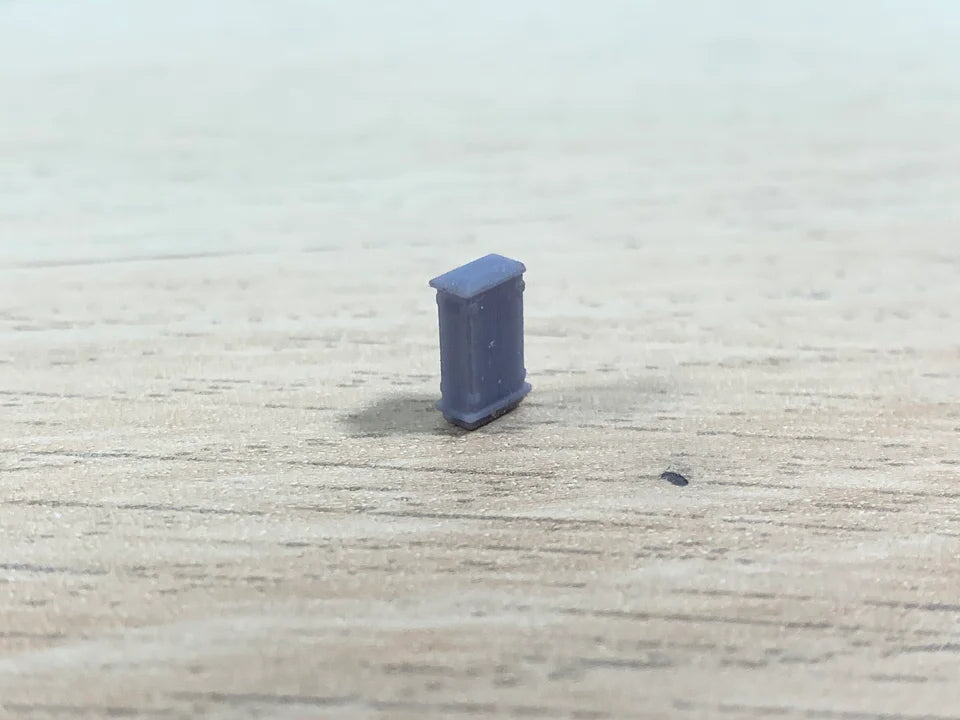 N Gauge Lineside Cabinets (Pack of 6) - Unpainted Model Kit