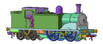 Class 439 Caledonian 0-4-4T 15216 LMS Lined Black Steam Locomotive - DCC Sound Deluxe