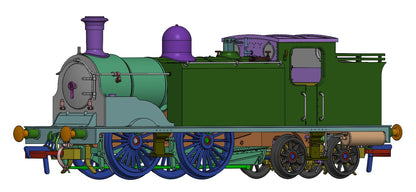 Class 439 Caledonian 0-4-4T 15216 LMS Lined Black Steam Locomotive - DCC Sound Deluxe