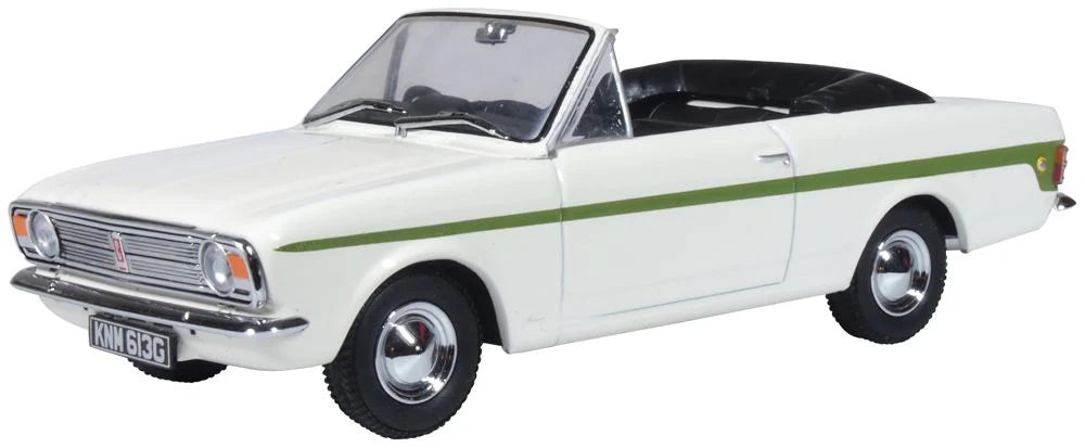 43CCC002 Ford Cortina MkII Crayford Convertible Ermine White/Green