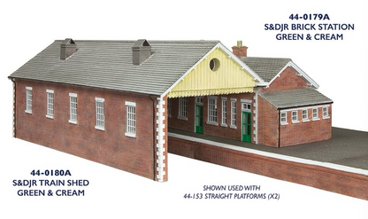 S&DJR Brick Station Green and Cream