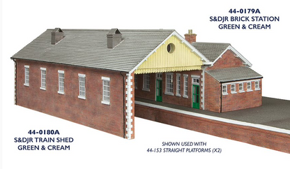 S&DJR Train Shed Green and Cream