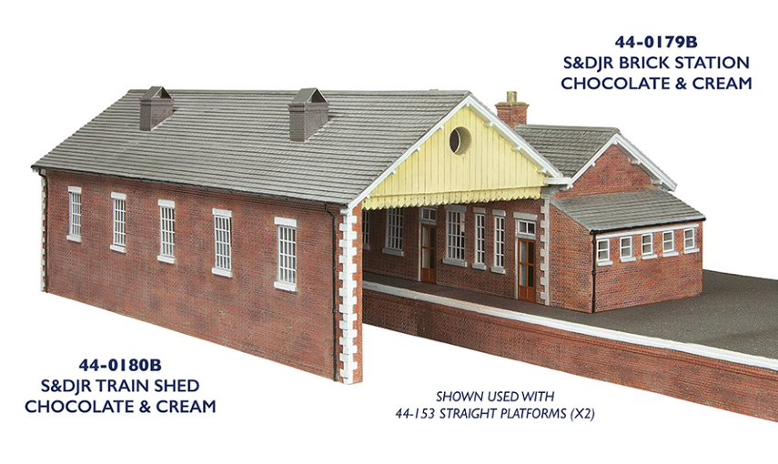 S&DJR Train Shed Chocolate and Cream