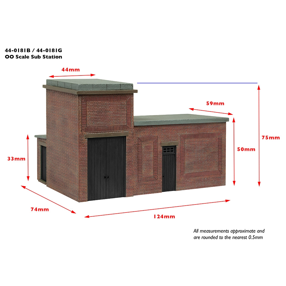 Lineside Brick Substation Black