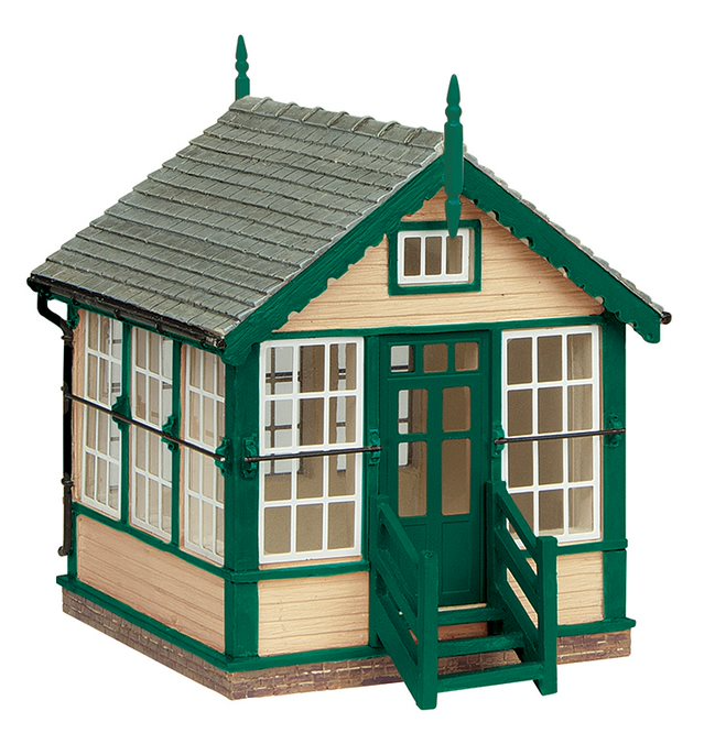 Platform Mounted Signal Box Green