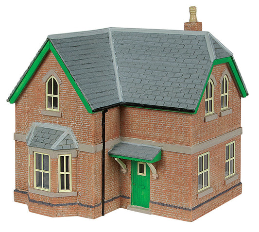 Railway House - Green & Cream