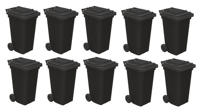 44-525 Domestic Wheelie Bins (x10)