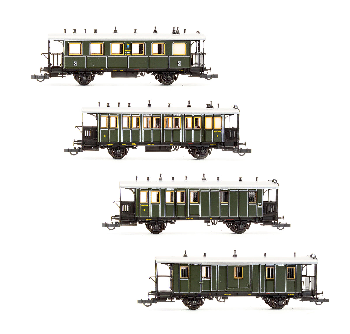 Pre-Owned Set Of 4 K.BAY.STS.B. Passenger Coaches