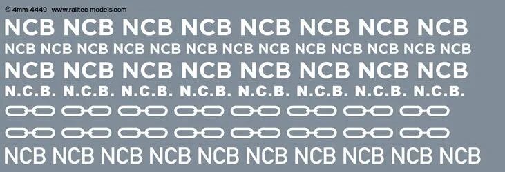 NCB wagons: brandings Transfer
