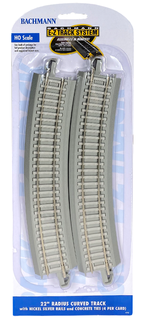 Bachmann Trains 44703 22' Radius Curved Track - Concrete – Rails