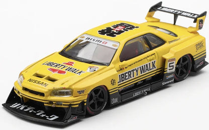 MGT01182-R Nissan LB-ER34 Super Silhouette Skyline Sport Yellow (RHD)