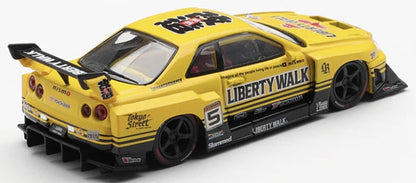 MGT01182-R Nissan LB-ER34 Super Silhouette Skyline Sport Yellow (RHD)