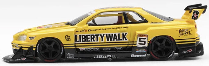 MGT01182-R Nissan LB-ER34 Super Silhouette Skyline Sport Yellow (RHD)