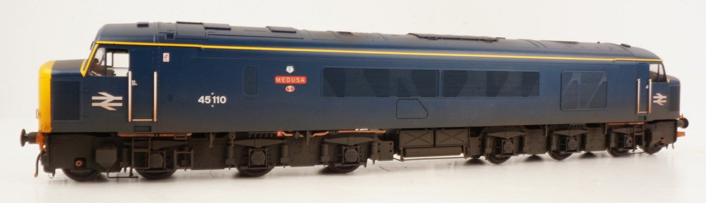 Class 45/1 45110 ‘Medusa’ with HI headlight BR blue Diesel Locomotive - Weathered