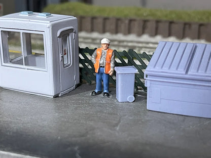 OO Gauge Wheelie Bins (Pack of 10) - Unpainted