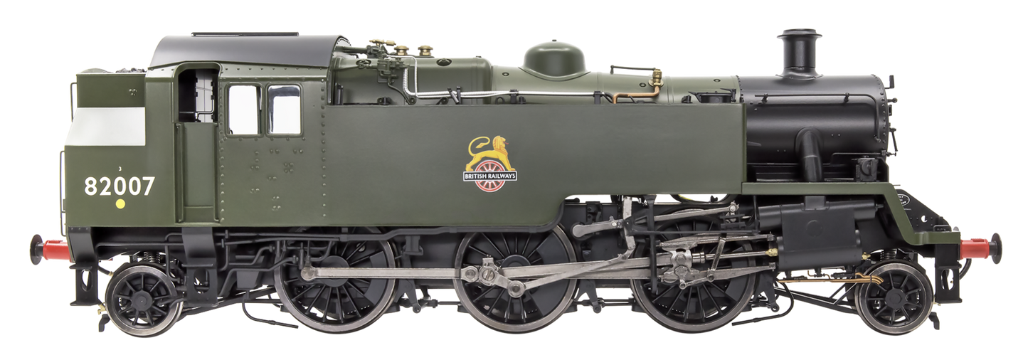 British Railways Standard 3MT 2-6-2T Green Early Crest 82007 - Steam Tank Locomotive - DCC Sound