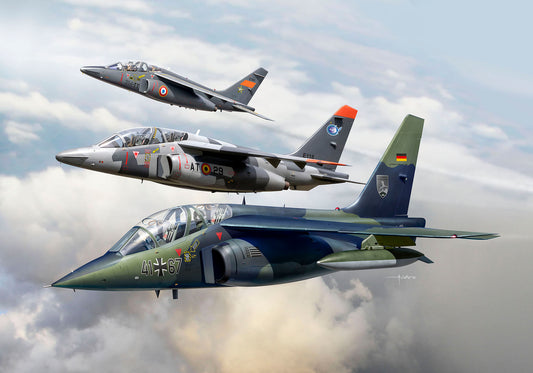 French Alpha Jet 50th Anniversary Triple Set (1:144 Scale) Model Kit