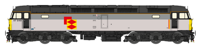 Highly Detailed Premium Weathered Class 47 Railfreight Distribution No.47049 Diesel Locomotive