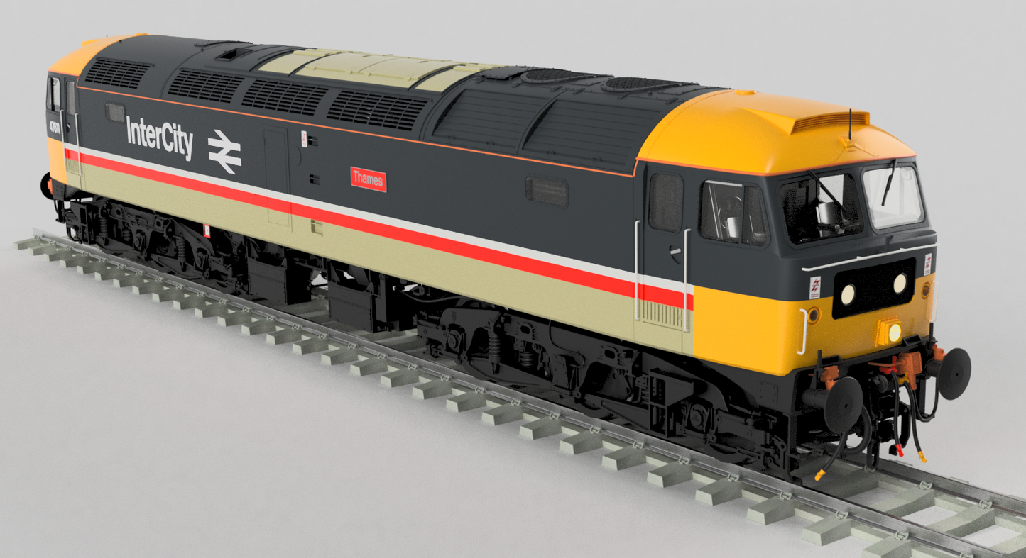Highly Detailed Premium Weathered Class 47 Intercity Executive 'Thames' No.47611 Diesel Locomotive