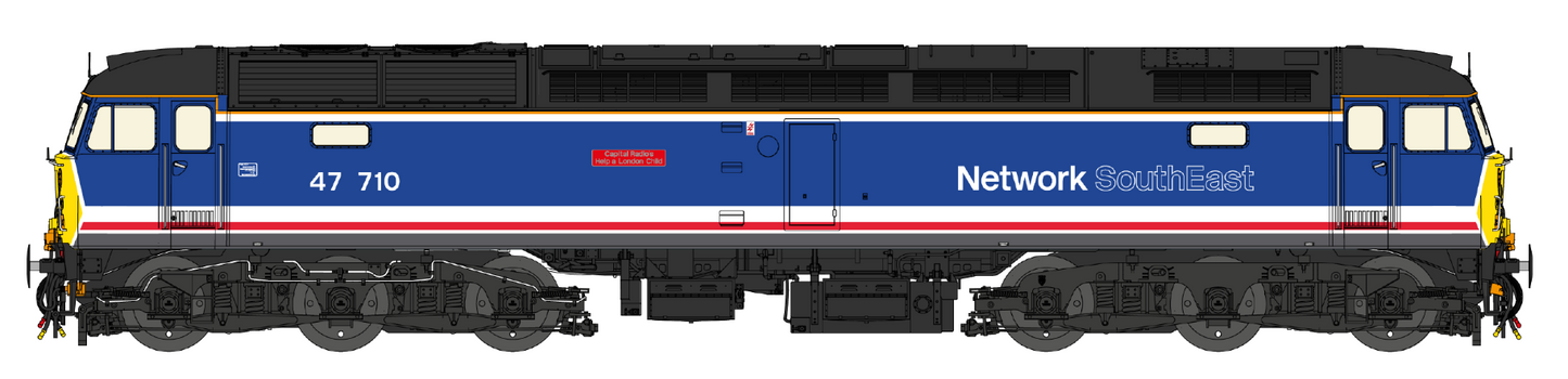 Class 47 Revised Network SouthEast No.47710 Diesel Locomotive - DCC Sound