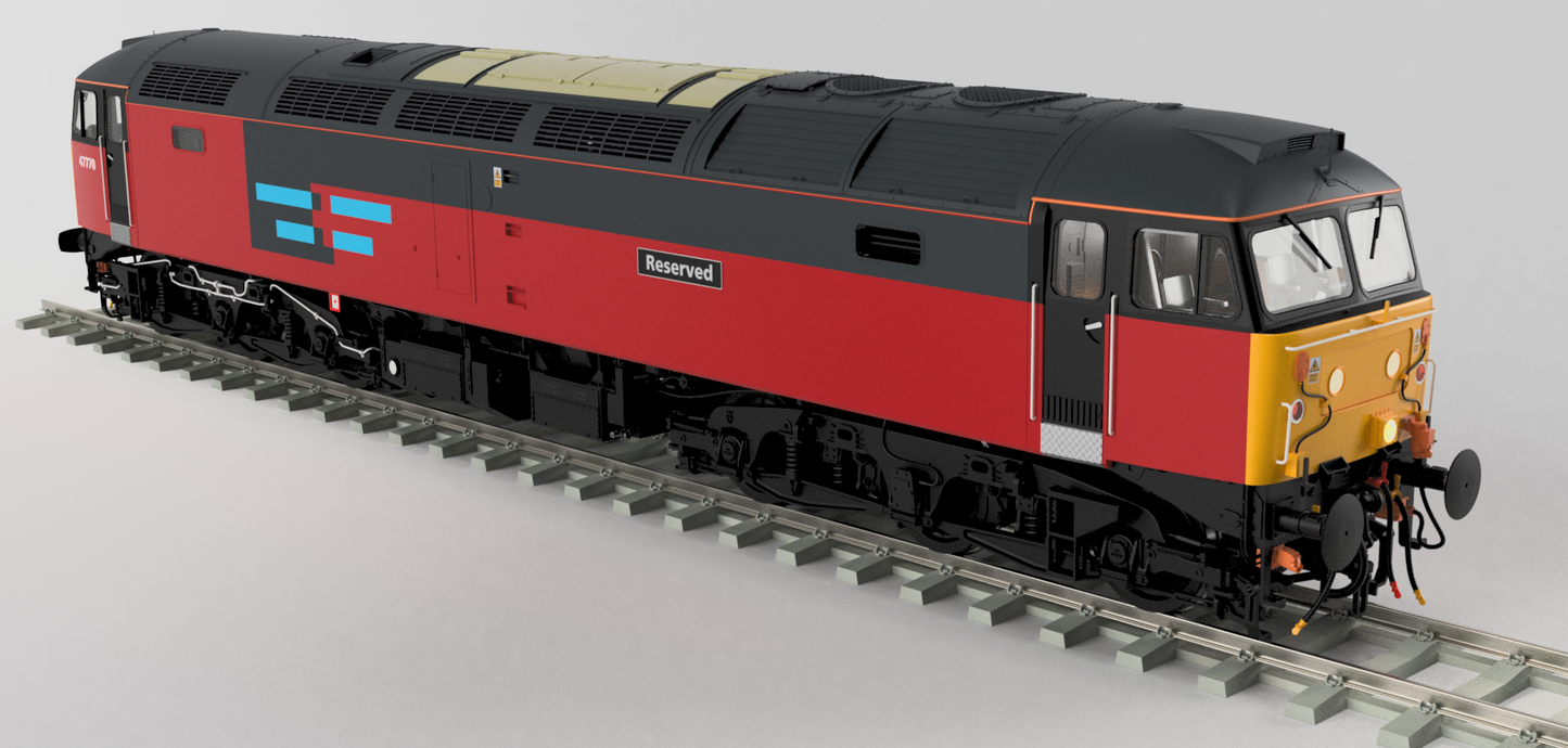 Class 47 Rail Express Systems 'Reserved' No.47770 Diesel Locomotive - DCC Sound