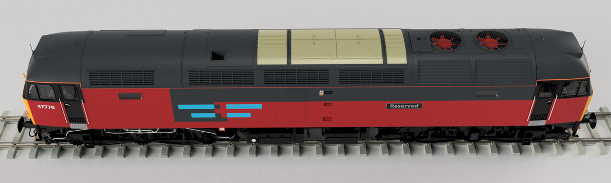 Class 47 Model Cavalex Models CM-47770-RES-SF Class 47 Rail Express Systems – Rails