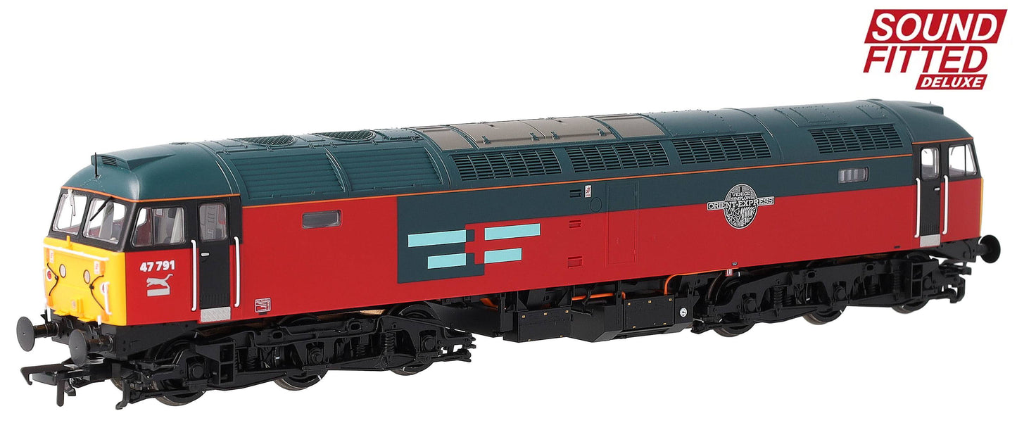 35-429SFX Class 47/7 47791 'Venice Simplon Orient Express' Rail Express Systems Diesel Locomotive - DCC Sound Deluxe