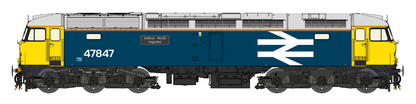 Class 47 BR Blue/Large Logo Cross Country Farewell No.47840/847 Diesel Locomotive Twin Pack - DCC Sound