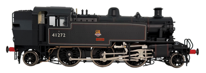 LHT-S-041-003D Ivatt Class 2 2-6-2T 41272 BR Lined Black Early Crest Push Pull Steam Locomotive - DCC Fitted