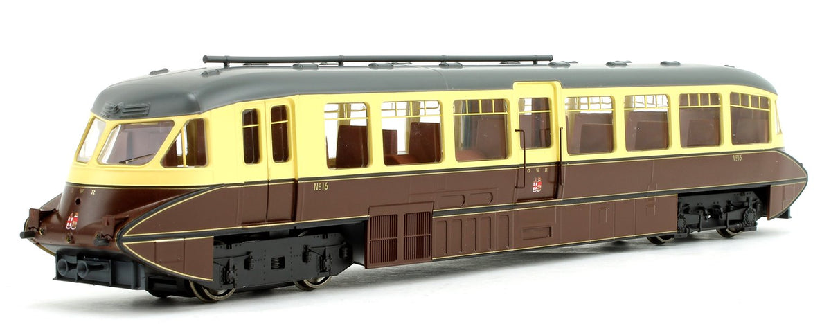 Pre-Owned 4d-011-009 Streamlined Railcar GWR Twin Cities Chocolate/Cream No.16