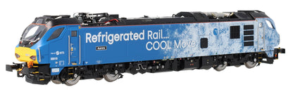 4D-088-004S Class 88 'Aurora' 88010 DRS Refrigerated Rail Electro-Diesel Locomotive (DCC Sound & Working Pantograph)