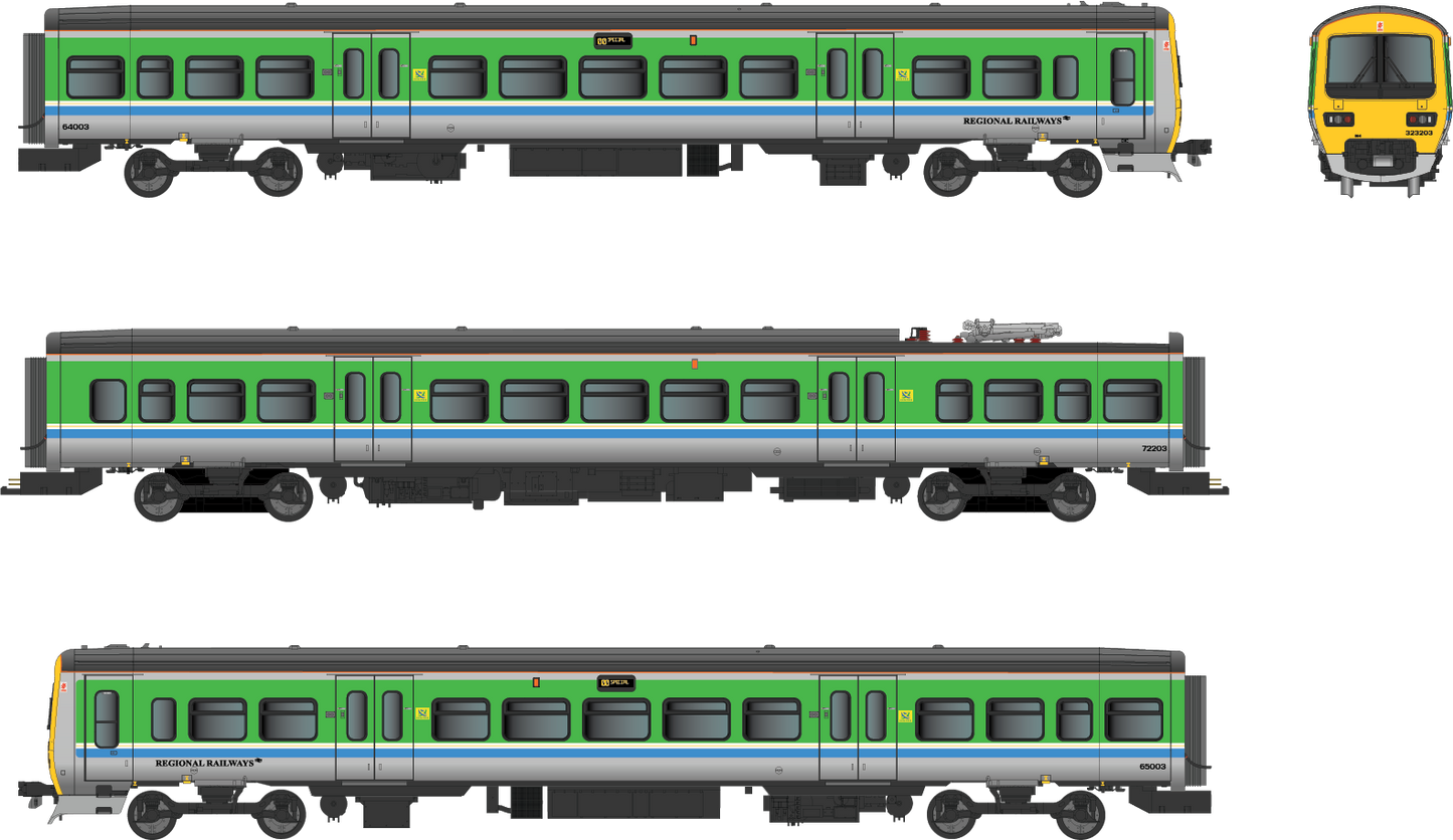 Class 323 323203 Regional Railways Centro 3 Car EMU Set