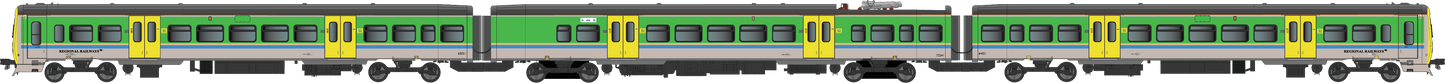 Class 323 323221 Regional Railways Centro Heritage Repaint 3 Car EMU Set