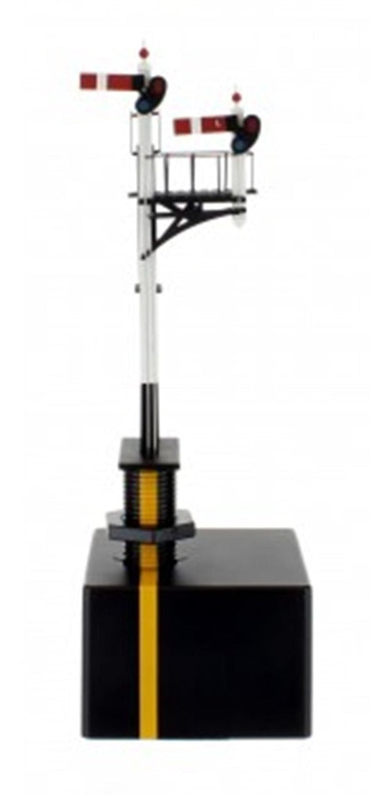 Pre-Owned Junction Signal GWR Right Hand with two arms, shorter post to right