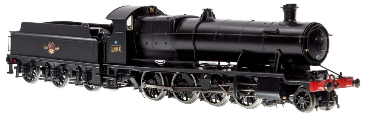 4S-009-007D Class 28xx / 2884 2851 BR Late Crest Black 2-8-0 Steam Locomotive - DCC Fitted