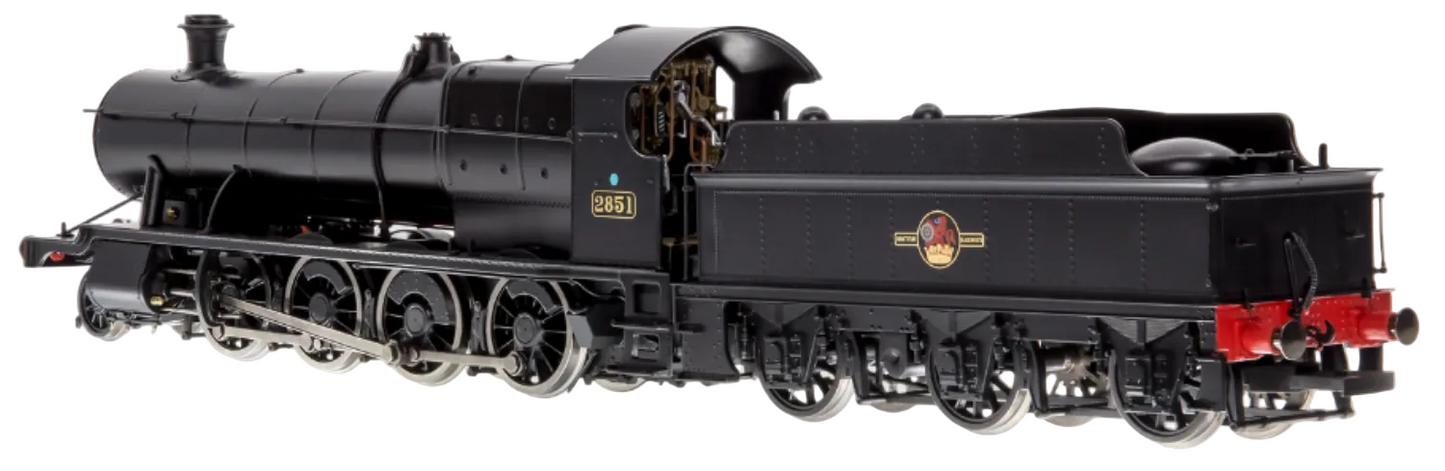 4S-009-007D Class 28xx / 2884 2851 BR Late Crest Black 2-8-0 Steam Locomotive - DCC Fitted